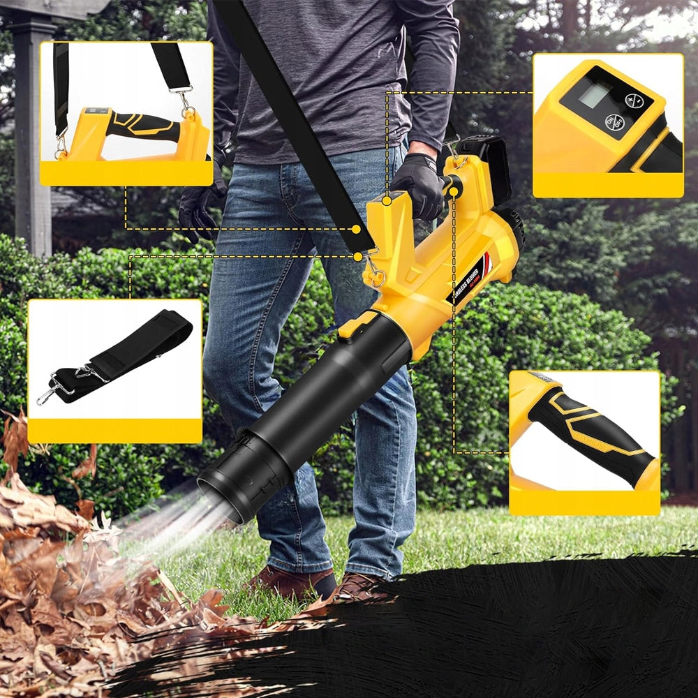 ELECTRIC LEAF VACUUM CLEANER BLOWER 400W CORDLESS BLOWER 5200mAh Packaging status original