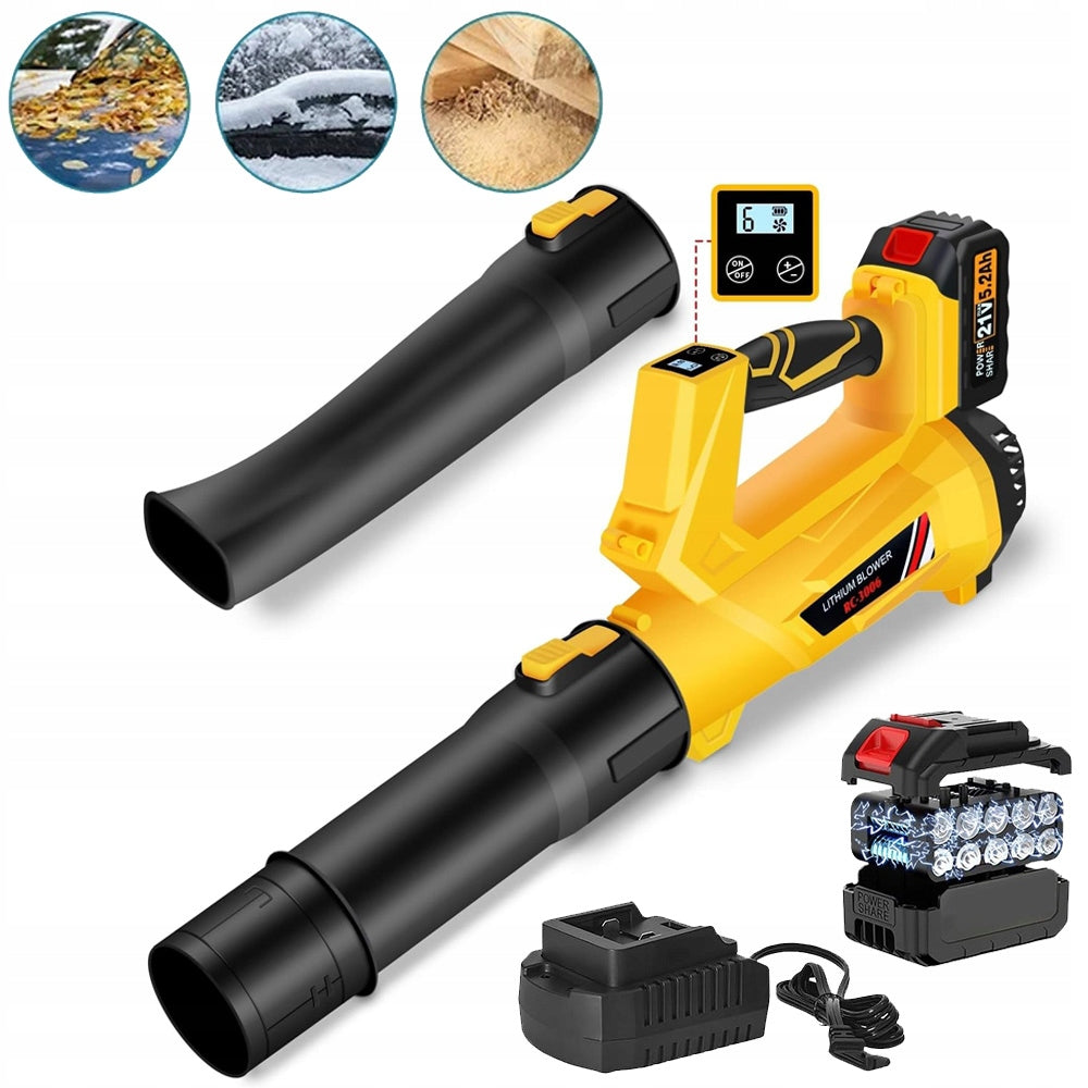 ELECTRIC LEAF VACUUM CLEANER BLOWER 400W CORDLESS BLOWER 5200mAh