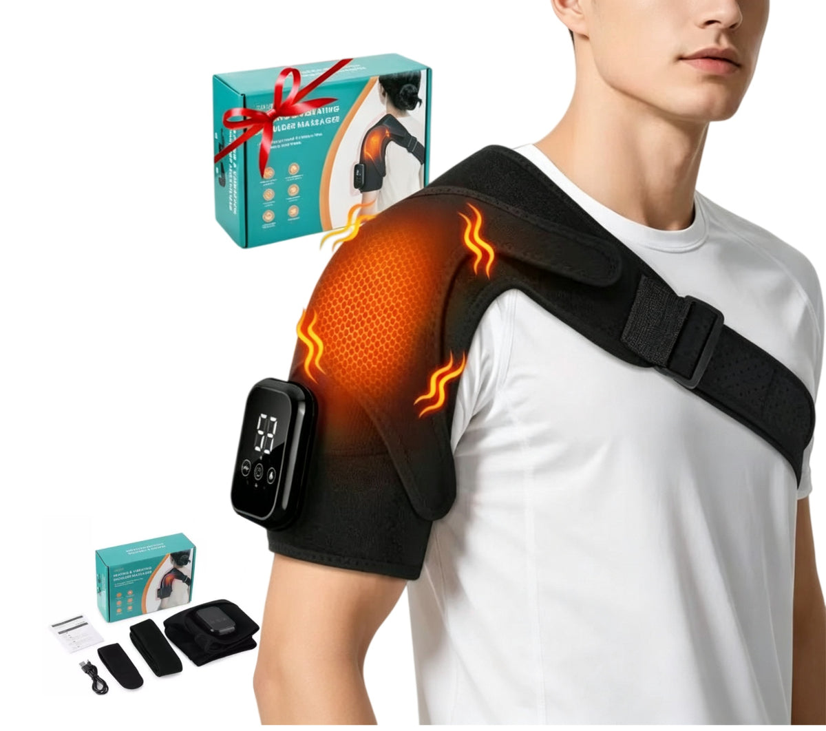 ELECTRIC MASSAGER ELBOW SHOULDER MASSAGE HEATING VIBRATION 3MODES