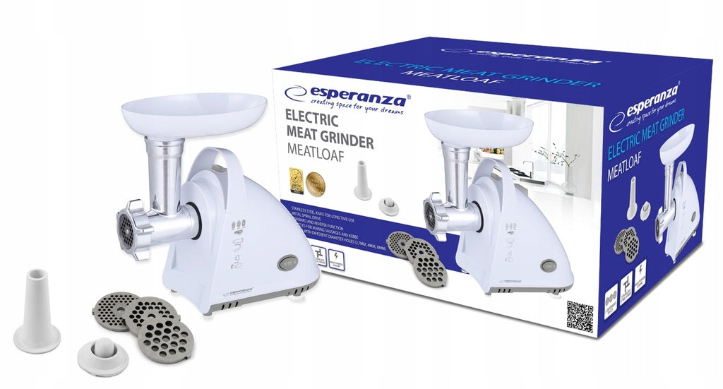 ELECTRIC MEAT GRINDER HIGH POWER 2200W + SAUSAGE NOZZLE