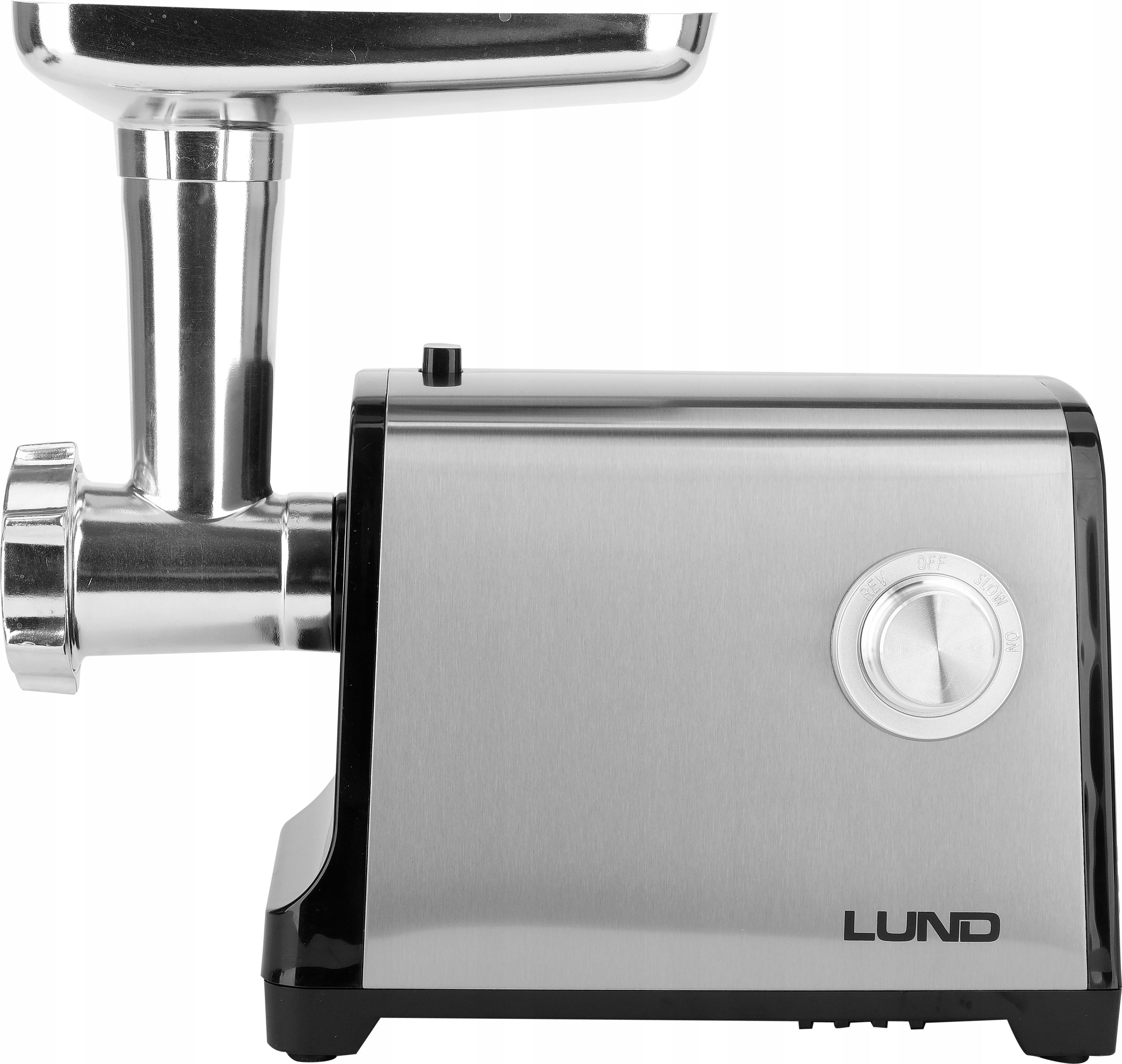 ELECTRIC MEAT GRINDER LUND 350W SAUSAGE KEBBE 3 STRAINERS Dominant color silver/gray