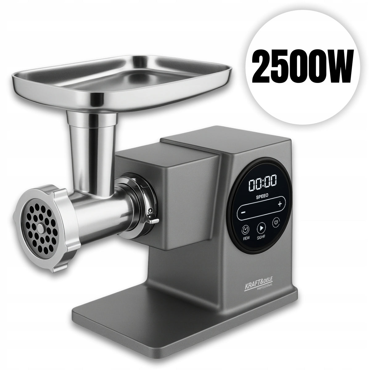 ELECTRIC MEAT GRINDER WITH METAL SHREDDER 37in1 2500W Packaging status original