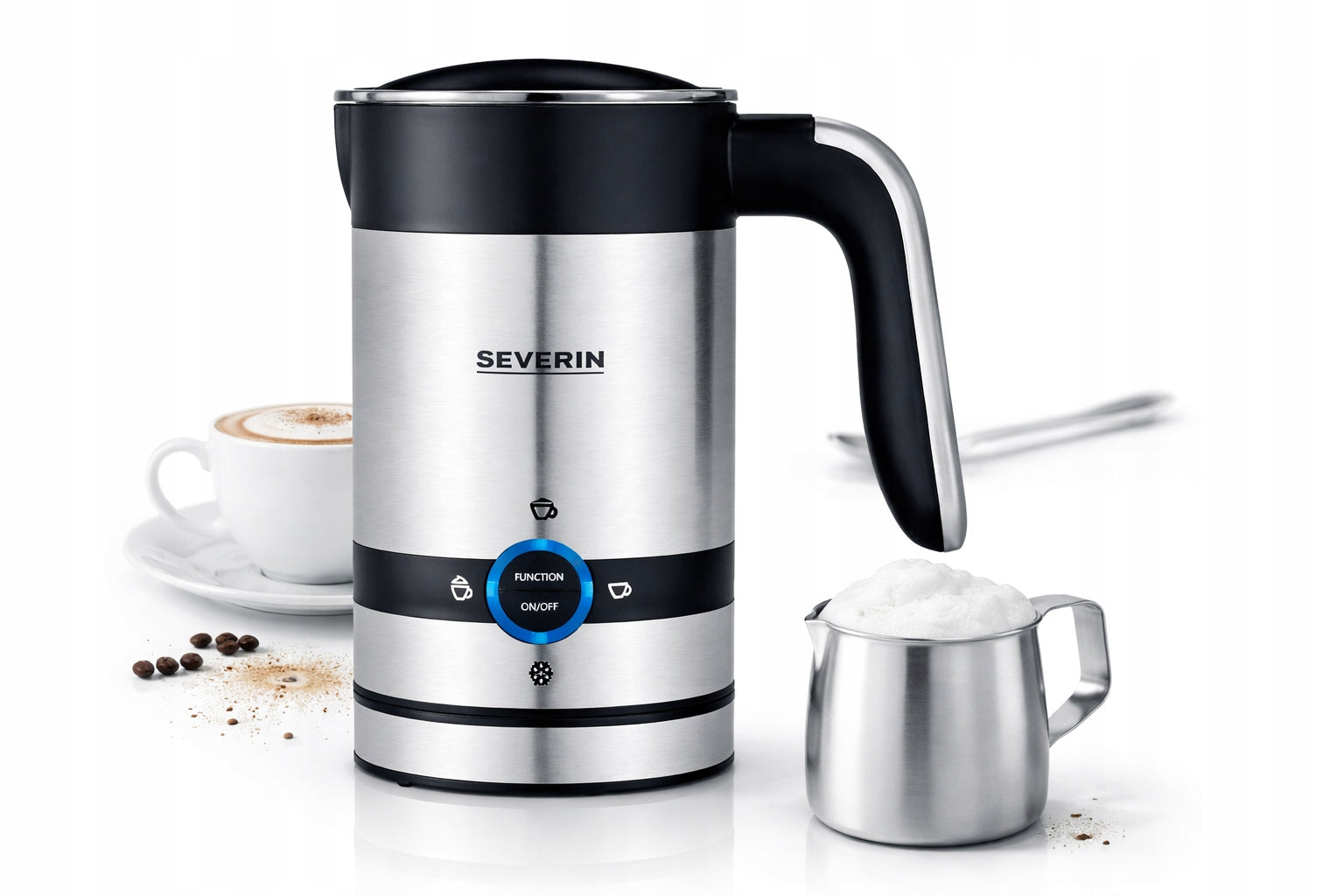 ELECTRIC MILK FROTHER 450W 200ML WARM COLD SEVERIN SM3584 Packaging status original