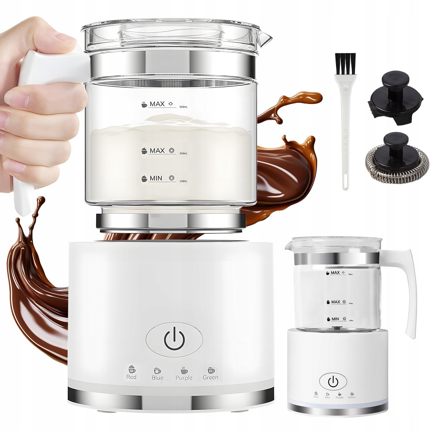 ELECTRIC MILK FROTHER 500ML 600W FOUR-FUNCTION FOR CAPPUCCINO