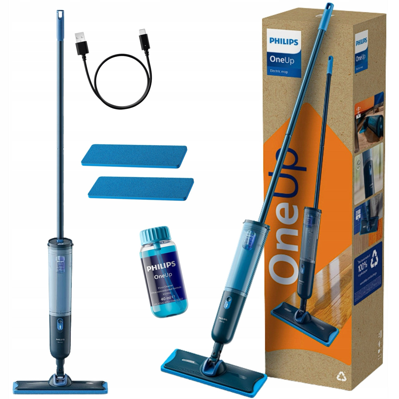 ELECTRIC MOP PHILIPS 360° BATTERY OPERATED LONG WORKING TIME LIGHT SET XXL