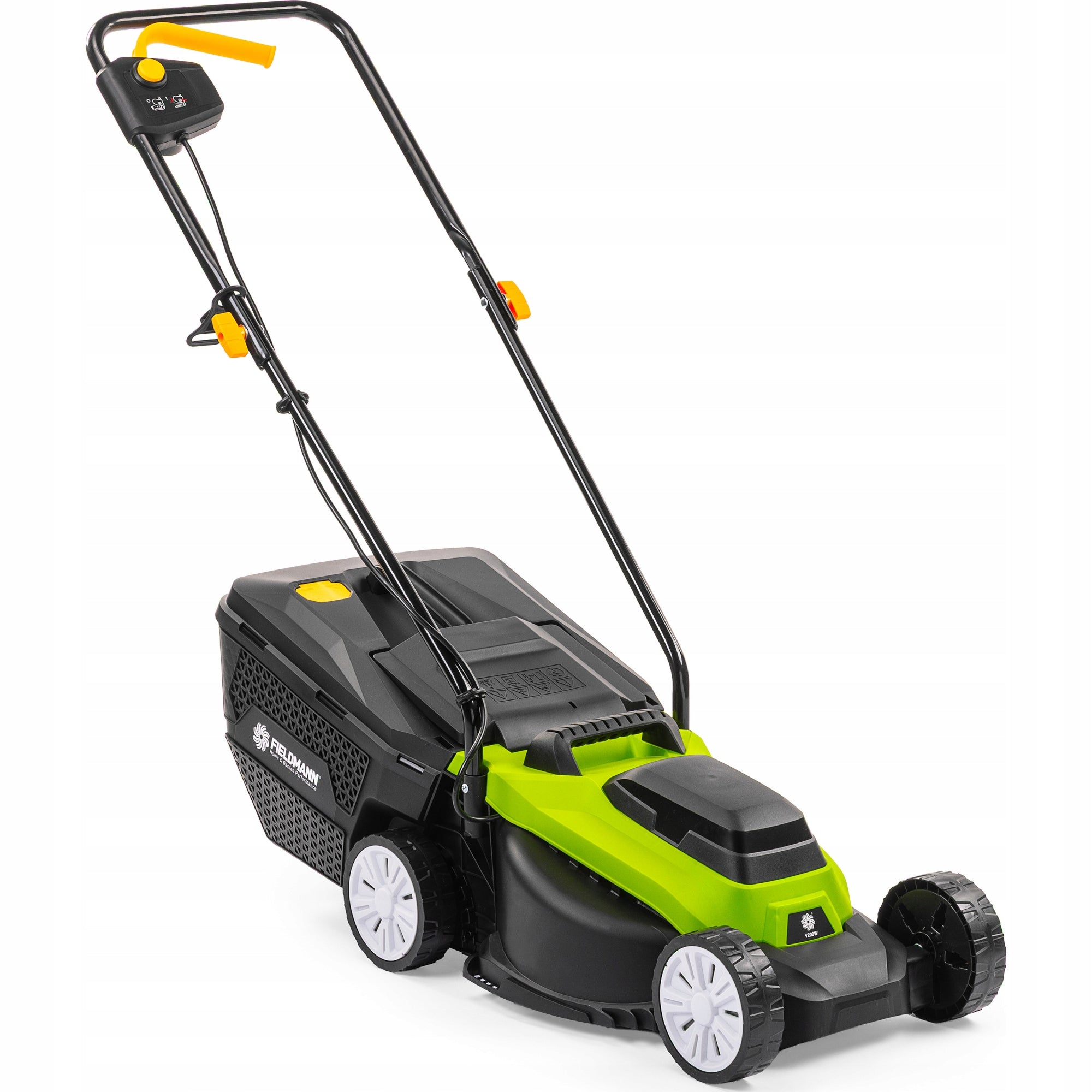 ELECTRIC MOWER LIGHT STRONG FOR GRASS BASKET 30L ADJUSTABLE FIELDMANN