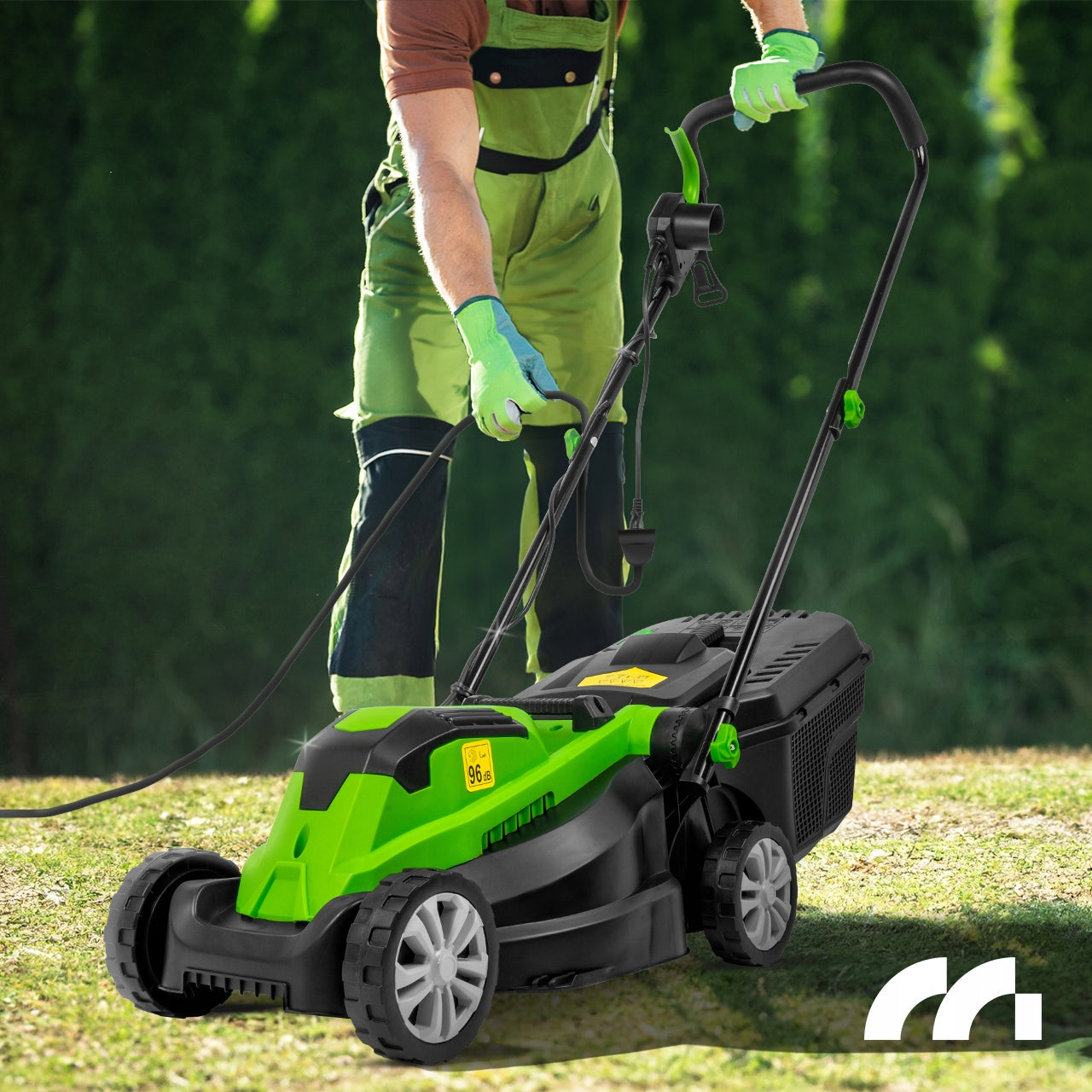 ELECTRIC MOWER LIGHT STRONG FOR GRASS LARGE BASKET 30L 2100W MALTEC Brand Maltec