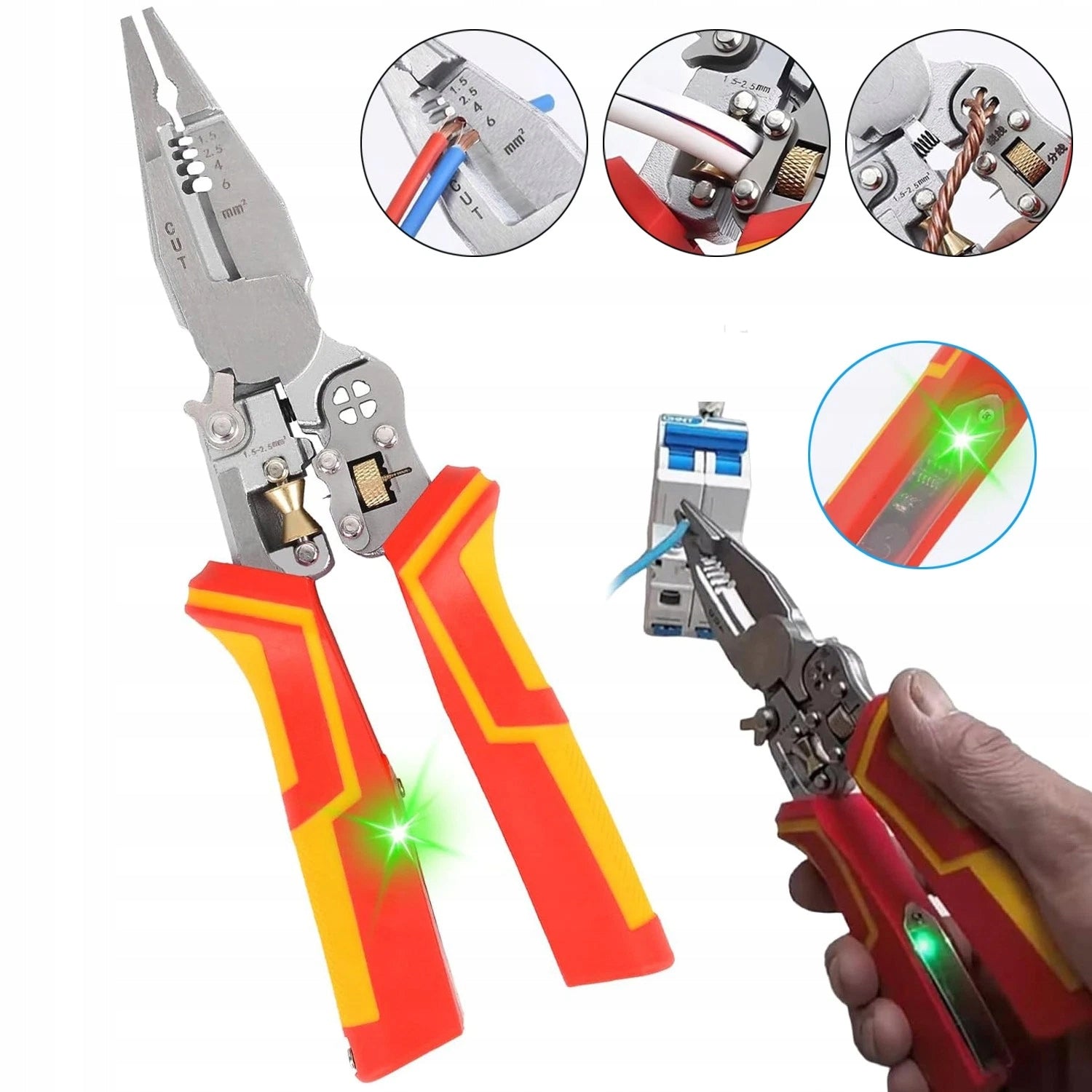 ELECTRIC MULTIFUNCTION PLIERS – TEST AND REPAIR SAFELY 9IN1