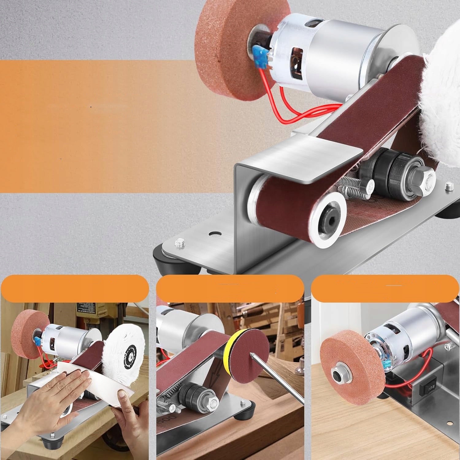 ELECTRIC MULTIFUNCTIONAL METAL TABLE BELT SANDER KNIFE SHARPENER Brand no brand
