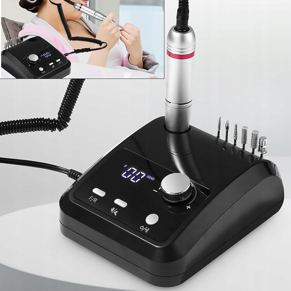 ELECTRIC NAIL FILE WITH 6 TIPS AND LCD 220V DISPLAY Medical device no