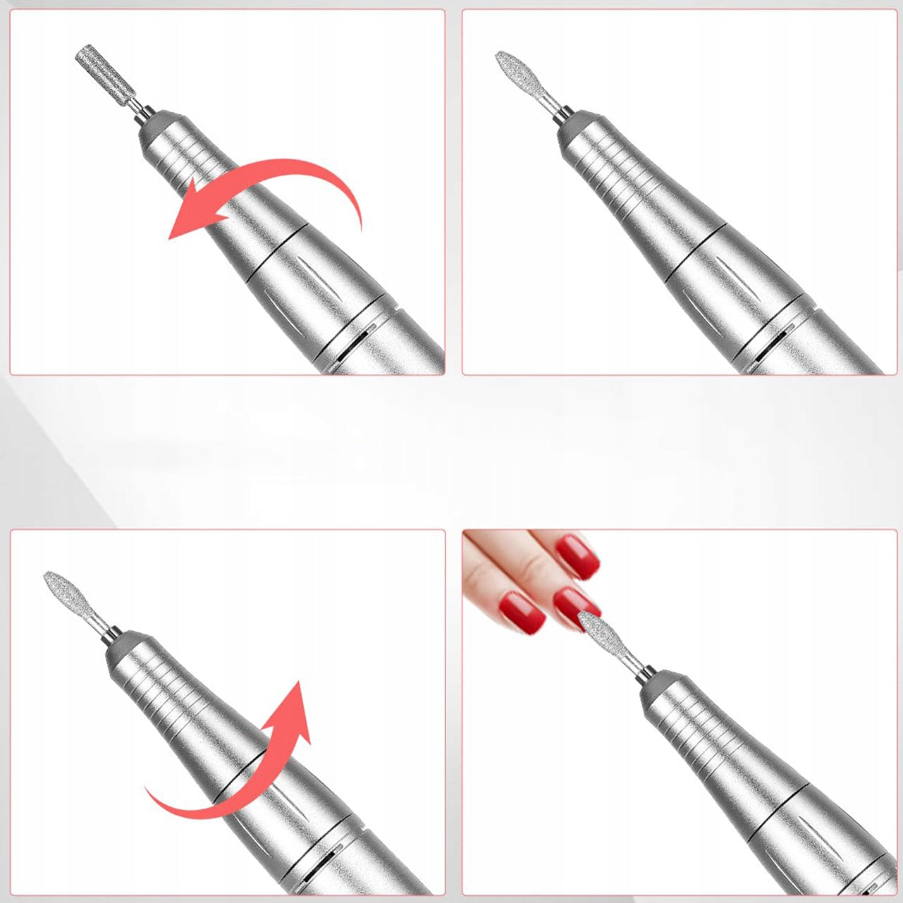 ELECTRIC NAIL FILE WITH LCD FUNCTION AND LOW VIBRATION ERGONOMICS Brand no brand