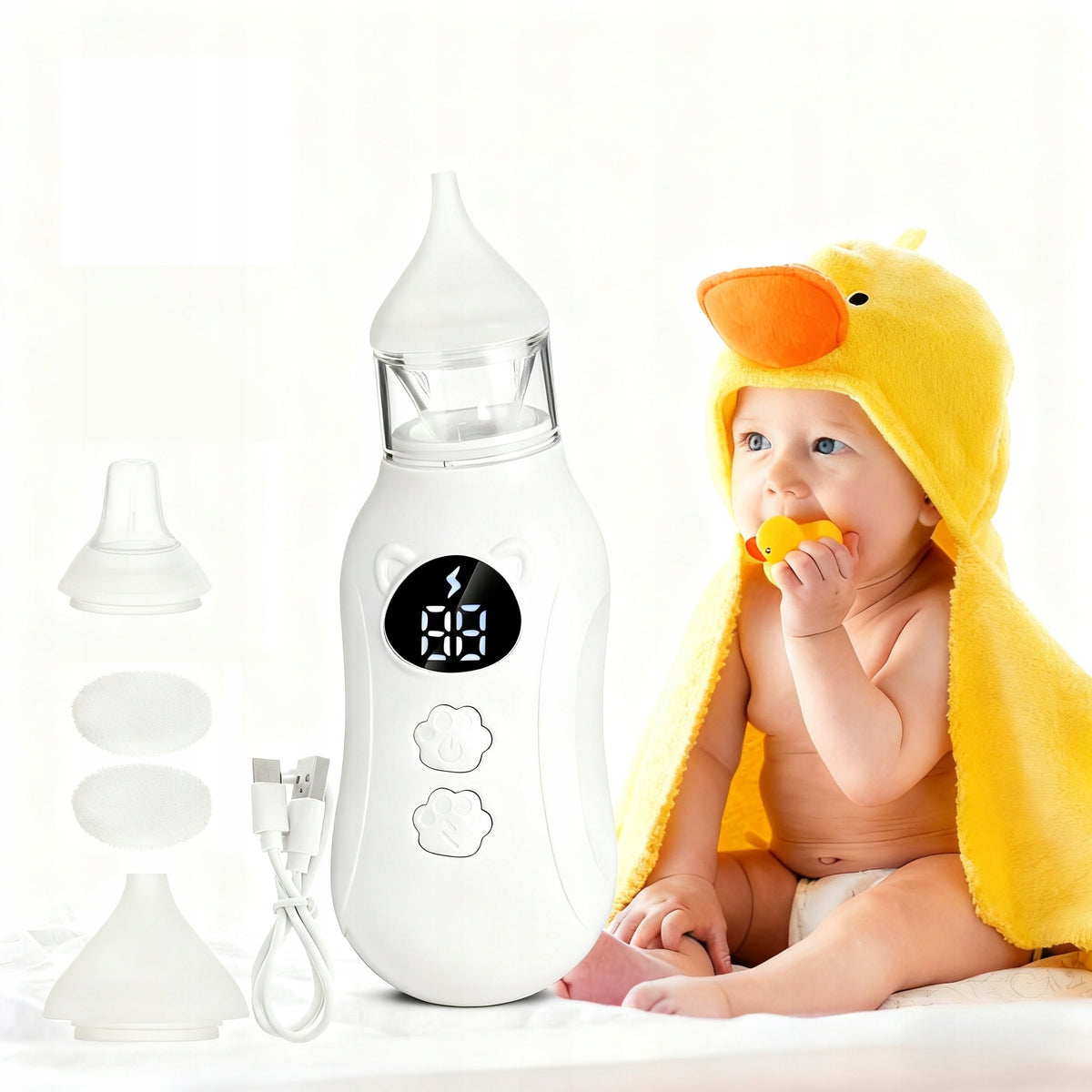 ELECTRIC NOSE VACUATOR FOR NEMILY WITH SUPPORT POWER REGULATION