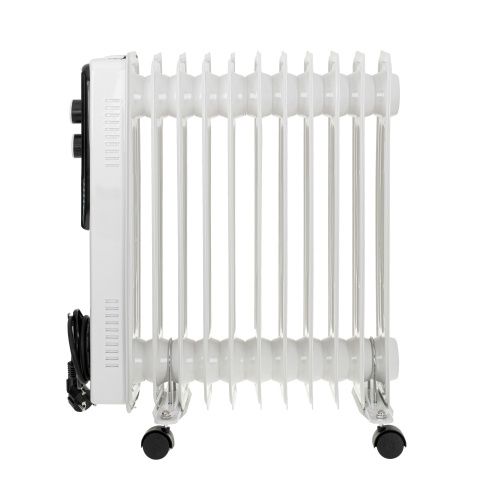 ELECTRIC OIL HEATER 2500W OILER 11 RIBS ON WHEELS THERMOSTAT Packaging status original