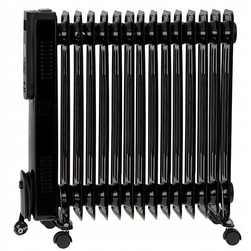 ELECTRIC OIL HEATER 2500W OILER 15 RIBS THERMOSTAT REMOTE CONTROL LED Packaging status original