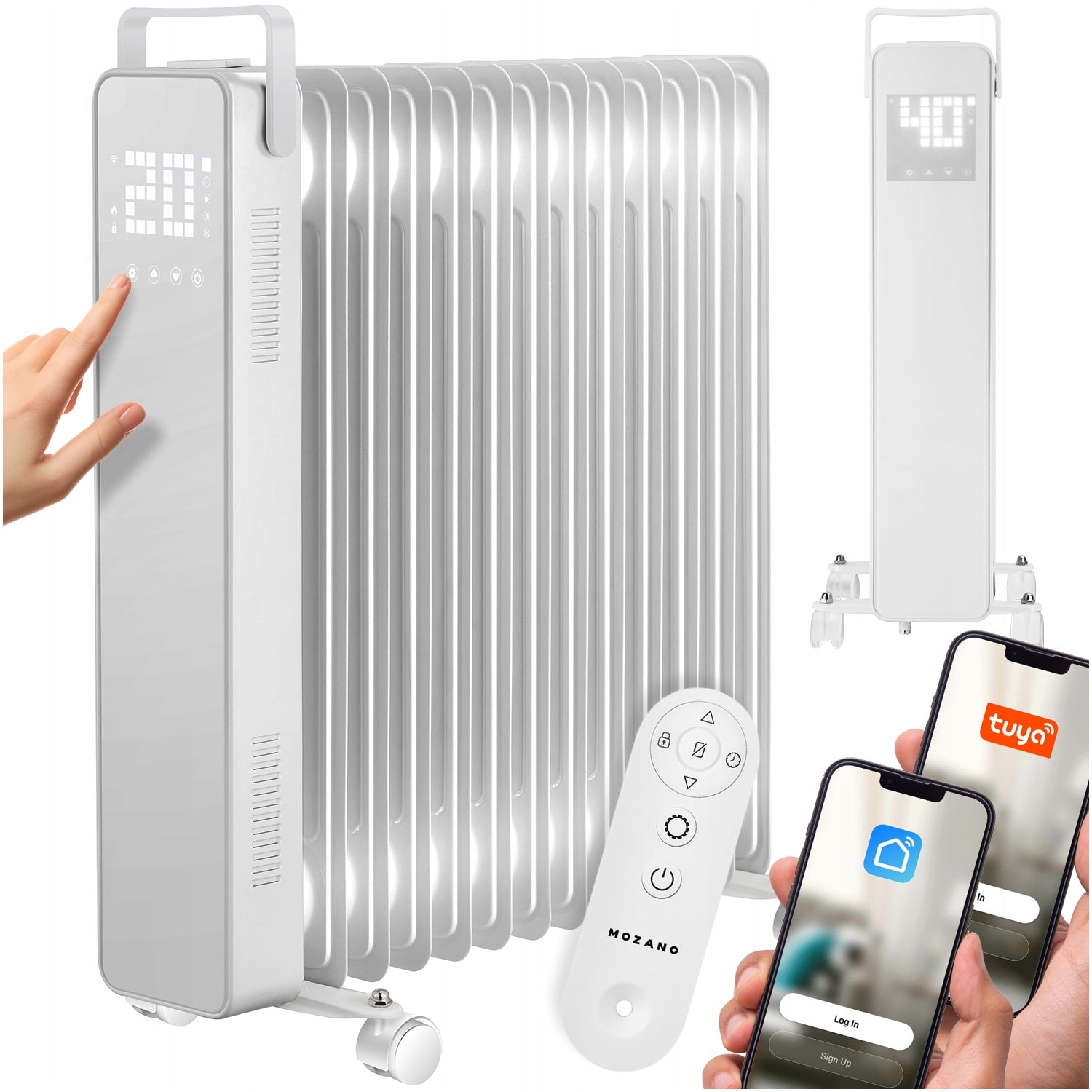 ELECTRIC OIL HEATER 3000W 13 RIBS WiFi POWERFUL silent programmer