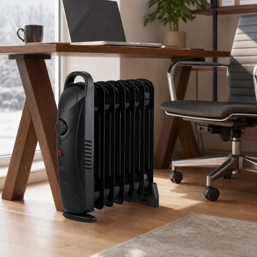 ELECTRIC OIL HEATER 800W OILER 7 RIBS XXL THERMOSTAT ADJUSTMENT Packaging status original