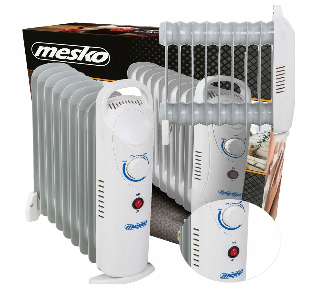 ELECTRIC OIL HEATER 800W OILER 9 RIBS TEMPERATURE CONTROL °C MESKO Packaging status original