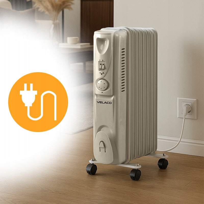 ELECTRIC OIL HEATER 9 RIBS THERMOSTAT MERAPI 2000 WATT Manufacturer code 5905186115218