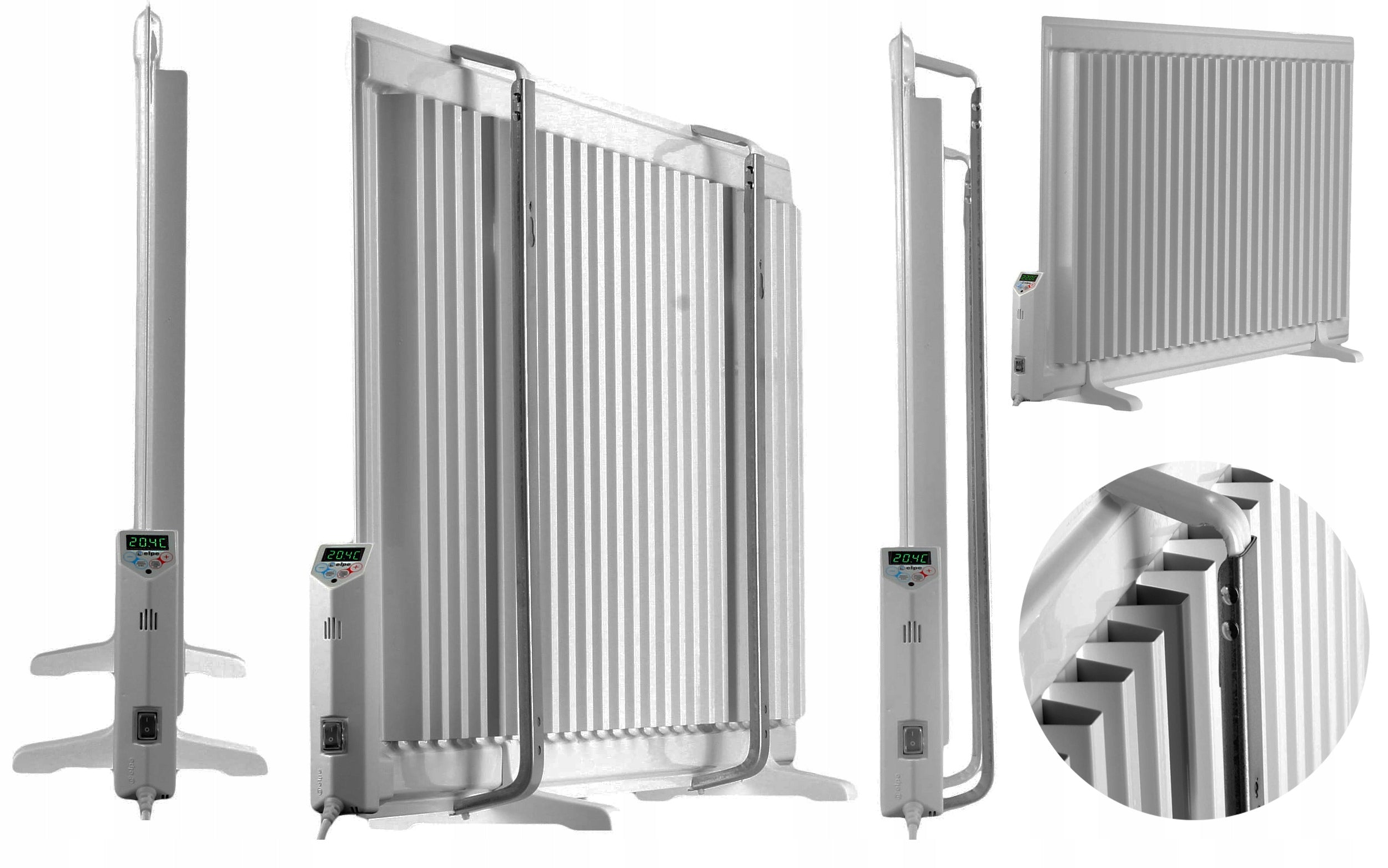 ELECTRIC OIL PANEL HEATER 2000 W ECO WHITE LCD 114 CM x 60 CM Manufacturer code GRZEJNIK PANELOWY ELEKTRYCZNY 2000W EKO