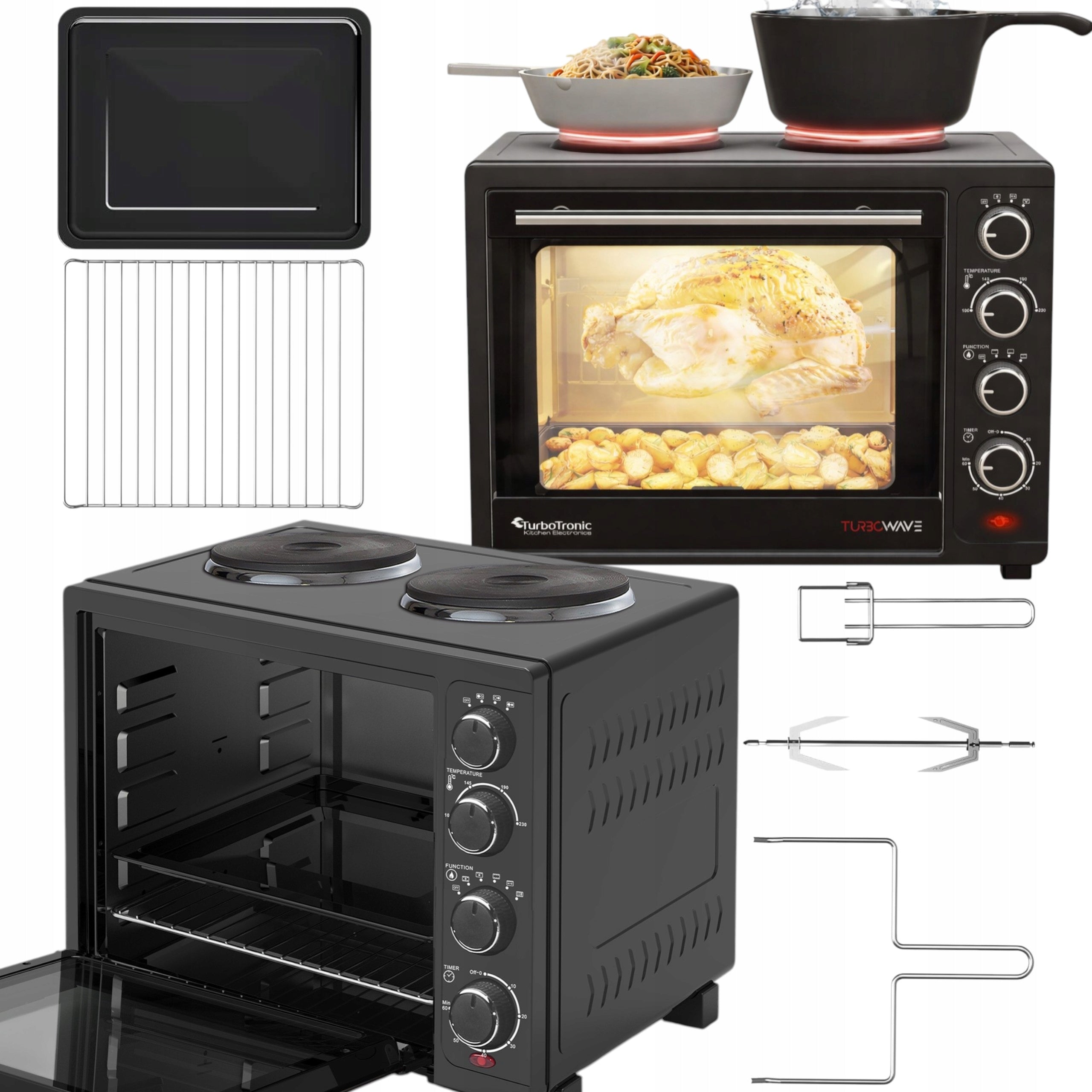 ELECTRIC OVEN 35L + THERMOCOUPLE+GRILL+ ELECTRIC STOVE