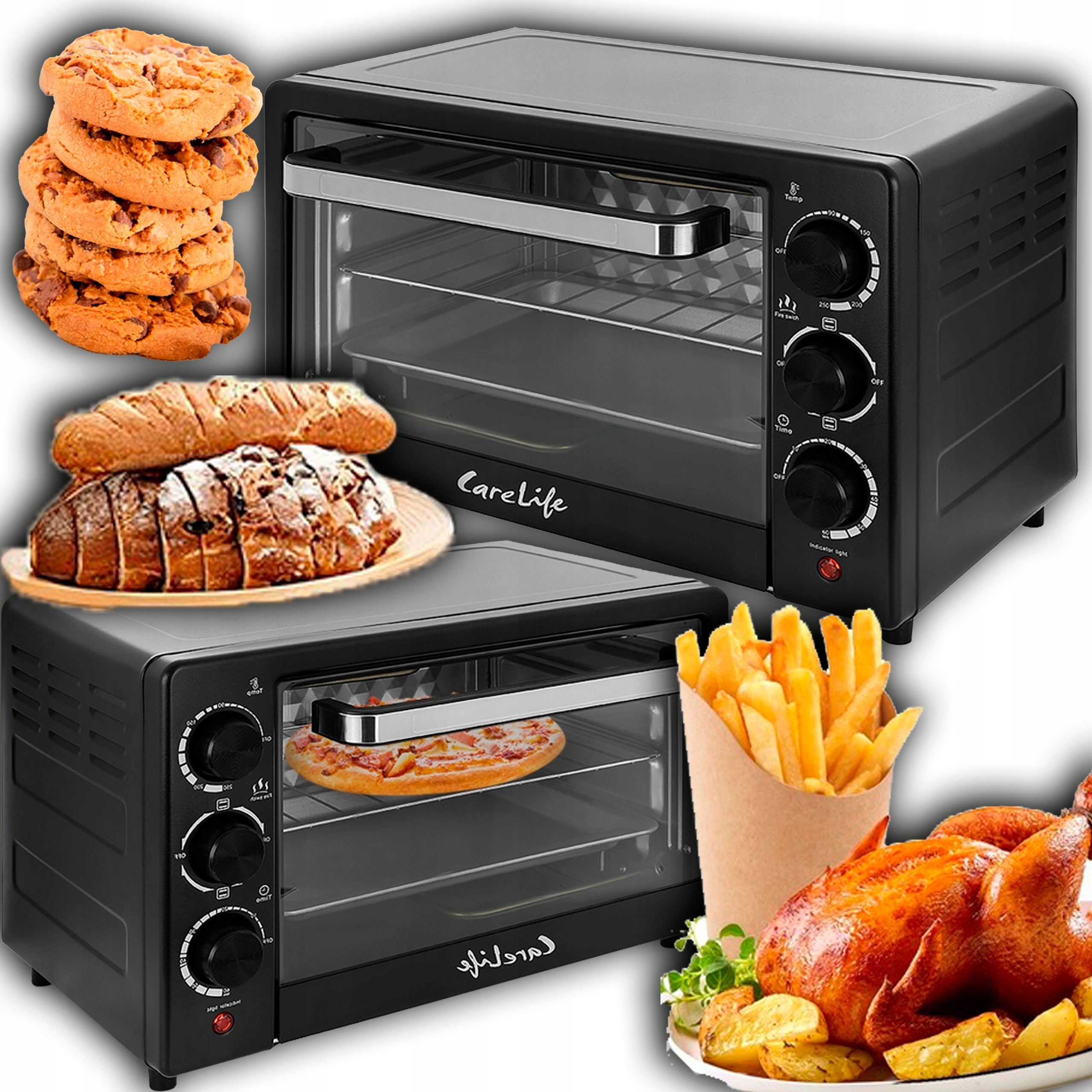 ELECTRIC OVEN FREESTANDING MINI TOASTER GRILL D PIZZA MEAT STOVE