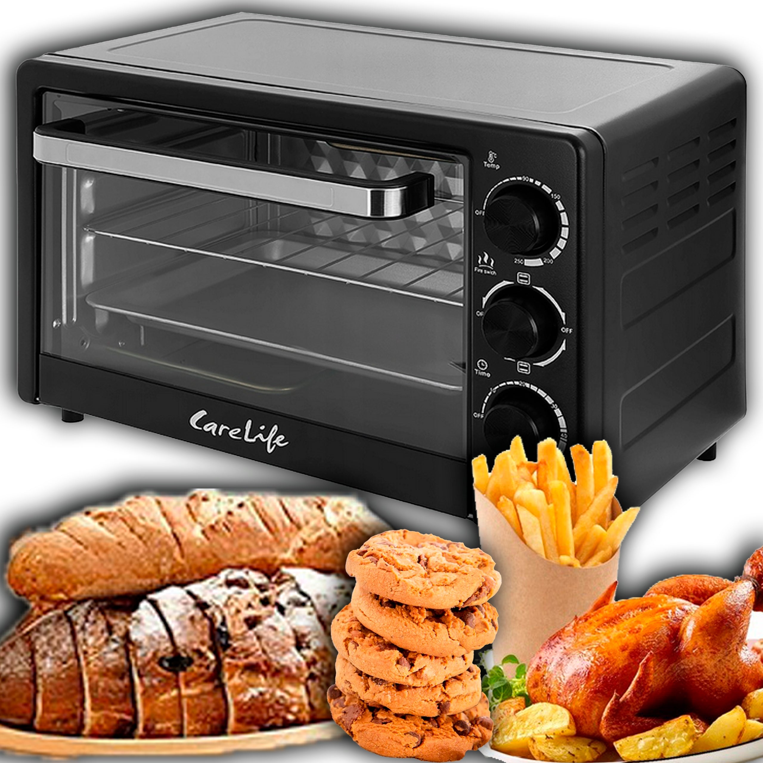 ELECTRIC OVEN FREESTANDING MINI TOASTER GRILL D PIZZA MEAT STOVE