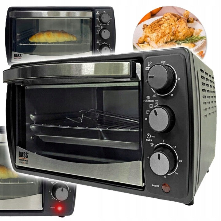 ELECTRIC OVEN GRILL DRYER 15L TOASTER BASS Poland ADJUSTMENT