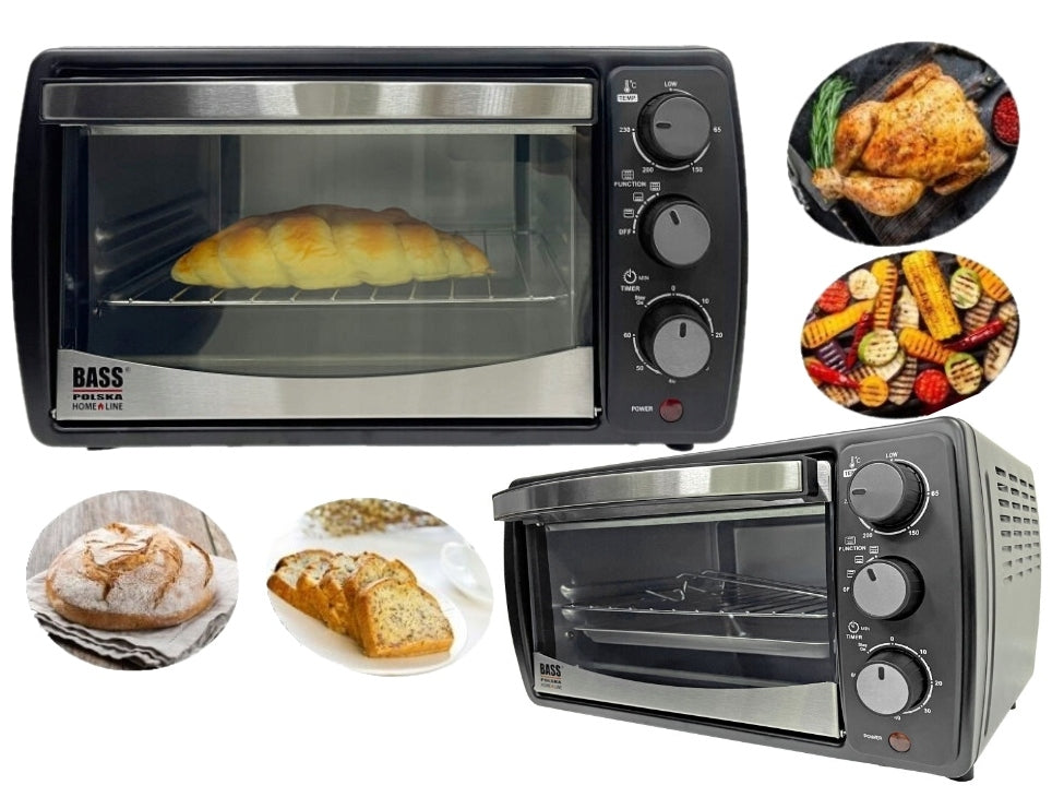 ELECTRIC OVEN GRILL DRYER 15L TOASTER BASS Poland ADJUSTMENT