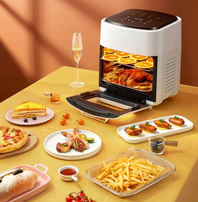 ELECTRIC OVEN NON-FAT AIR FRYER AIRFRYER 15L WHITE EAN (GTIN) 5907190644159