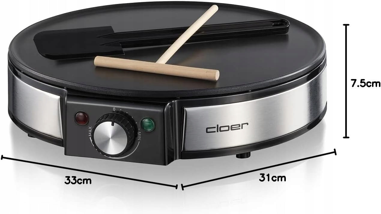 ELECTRIC PANCAKE MAKER 30 CM 1200 IN NON-STICK COATING SET EAN (GTIN) 5902912334158