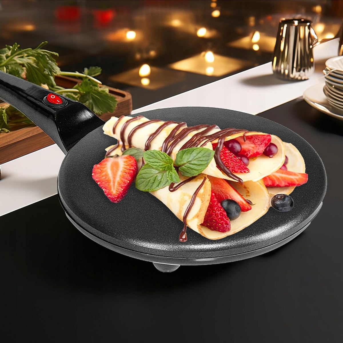 ELECTRIC PANCAKE MAKER 600W NONSTICK LONG HANDLE Brand no brand