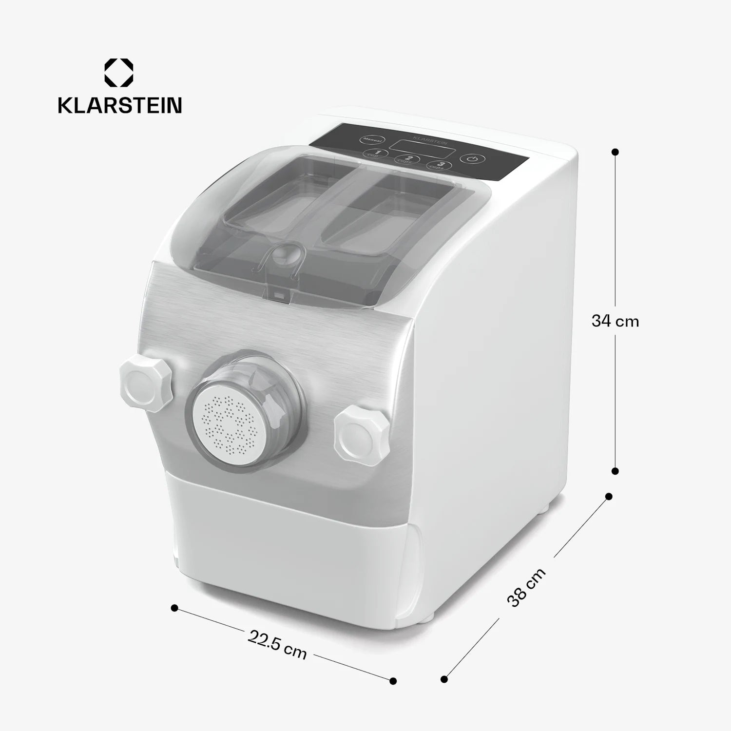 ELECTRIC PASTA AND PASTRY MACHINE KLARSTEIN 260W 7 DISCS SILVER Brand Klarstein