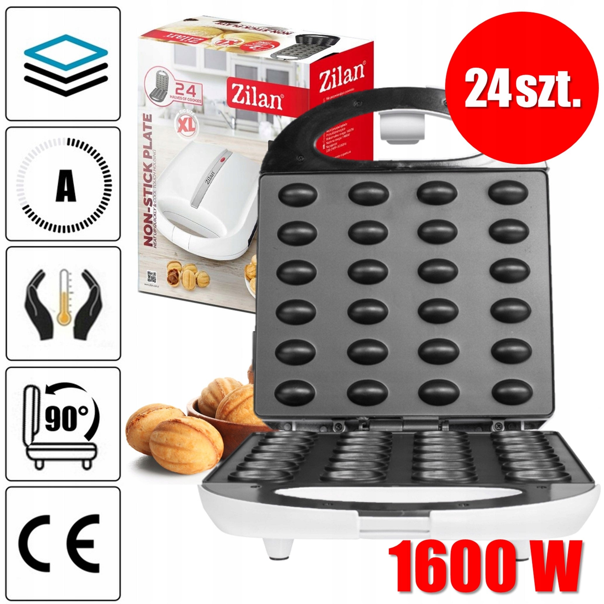 ELECTRIC PEANUT TOASTER 24PCS WHITE MOLD XXL Packaging status original