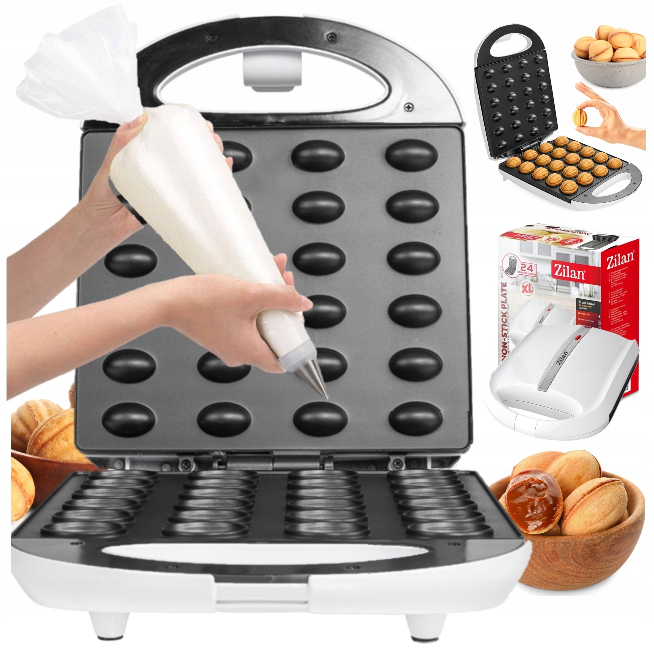 ELECTRIC PEANUT TOASTER 24PCS WHITE MOLD XXL