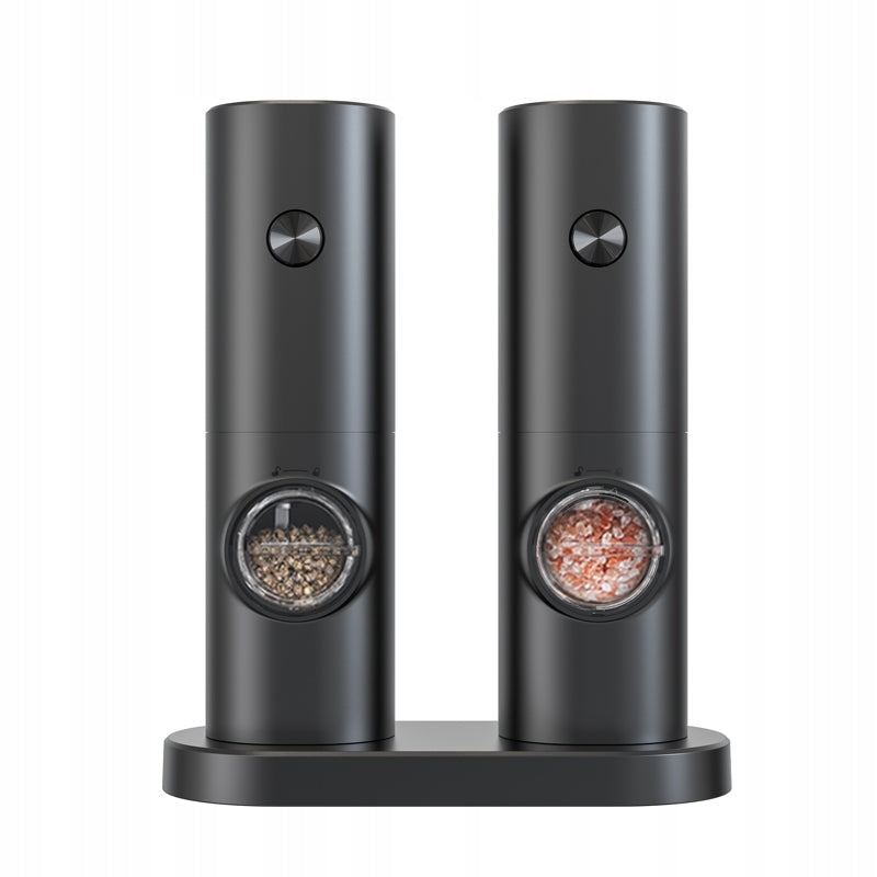 ELECTRIC PEPPER AND SALT GRINDER BATTERY OPERATED STRONG STAND SET x2 Manufacturer code G-04