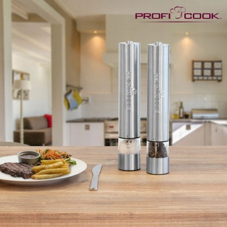 ELECTRIC PEPPER AND SALT GRINDER SET Profi Manufacturer code 501032