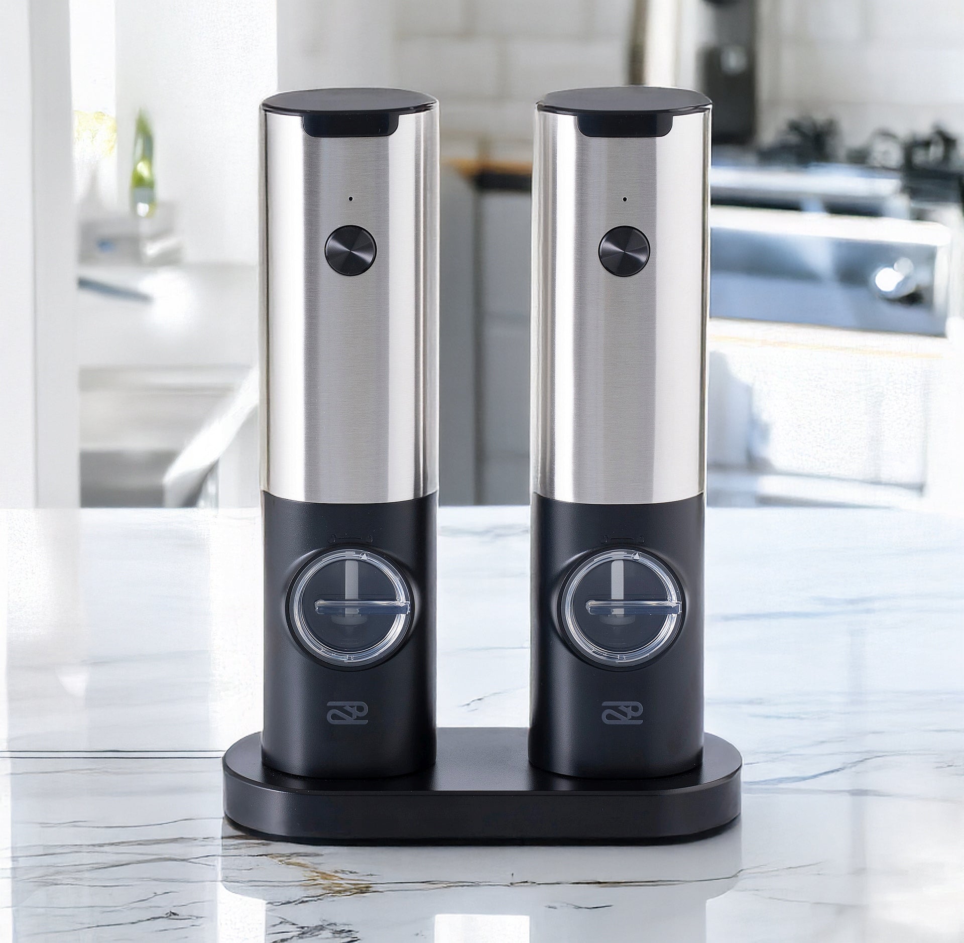 ELECTRIC PEPPER GRINDER SALT SPICES AKKU CHARGING USB SET OF 2 Packaging status original