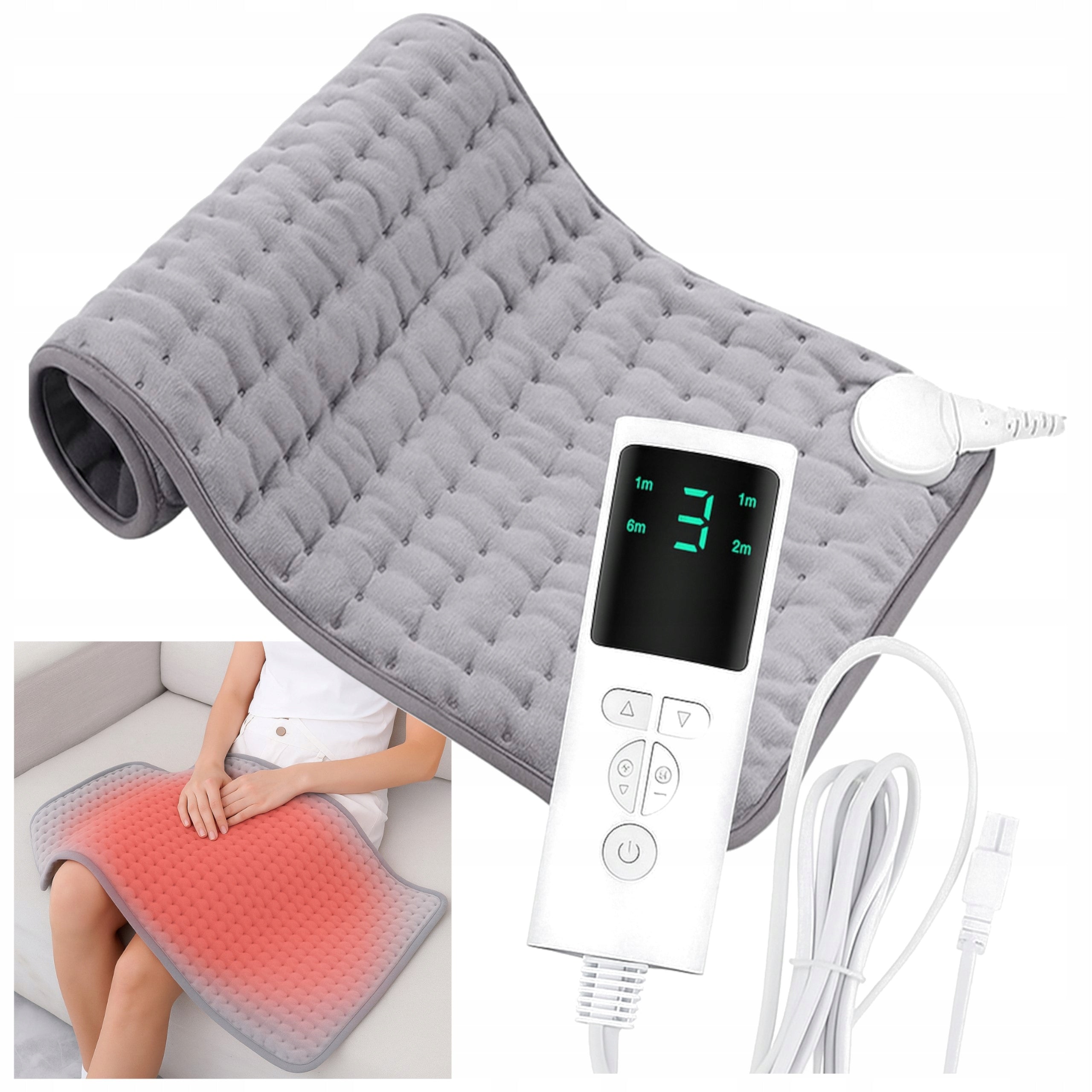 ELECTRIC PILLOW WARMING HEATING MAT BLANKET XL 60X30 CM HOT WATER BOTTLE