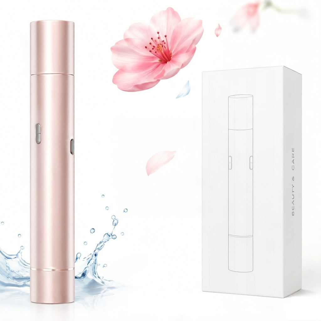 ELECTRIC PINK EPILATOR WITH TWO HEADS 0.3MM TYPE-C