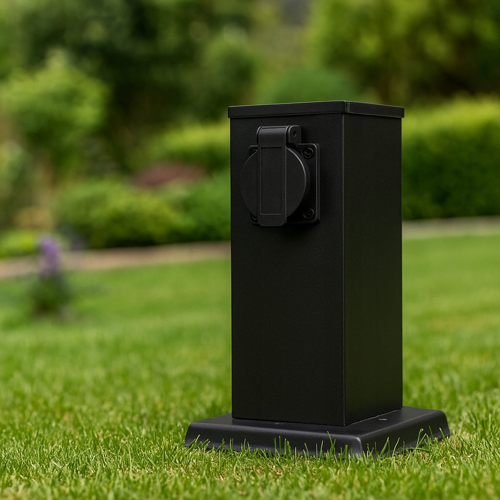 ELECTRIC POST Garden Standing Lamp 2x HERMETIC Socket Manufacturer code ELEKTRYCZNY SŁUPEK Lampa stojąca ogrodowa 2x