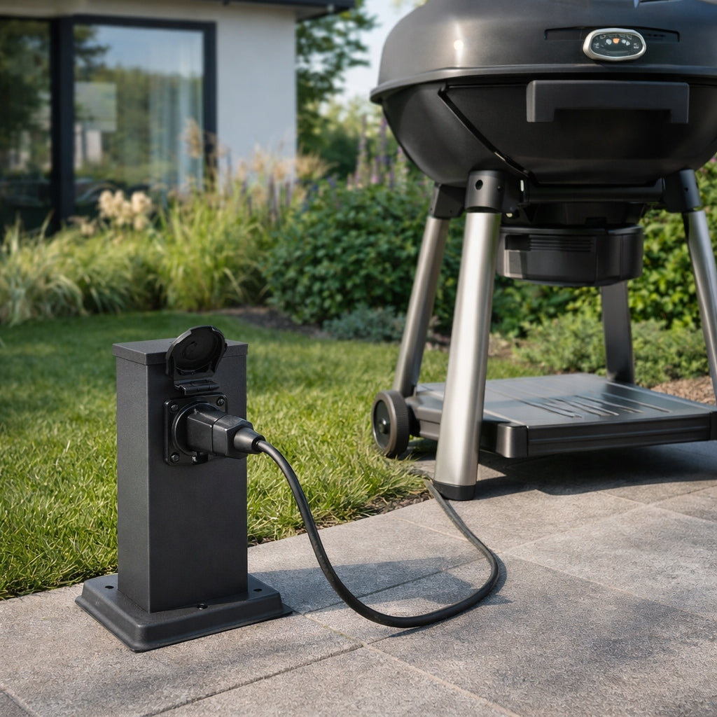 ELECTRIC POST Garden Standing Lamp HERMETIC Socket Manufacturer code ELEKTRYCZNY SŁUPEK Lampa stojąca ogrodowa