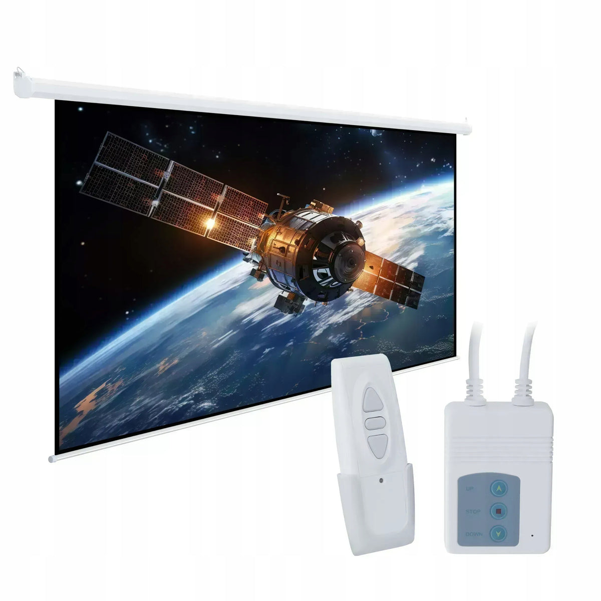 ELECTRIC PROJECTION SCREEN CEILING/WALL 84'' 4:3 127x170 + PILOT Packaging status original