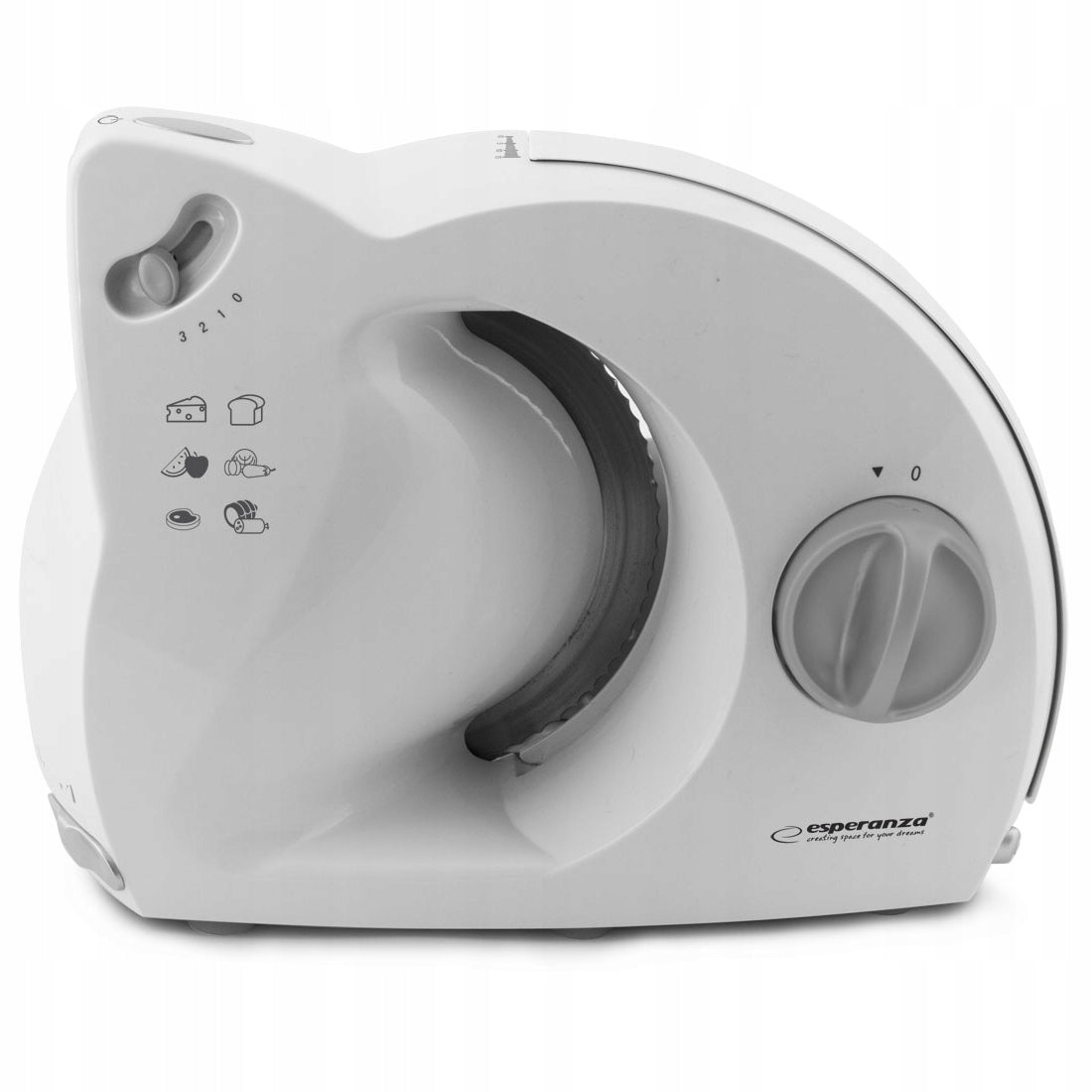 ELECTRIC PROSCIUTTO SLICER FOR BREAD SAUSAGES OF FRUIT VEGETABLE CHEESES Manufacturer code EKM017W