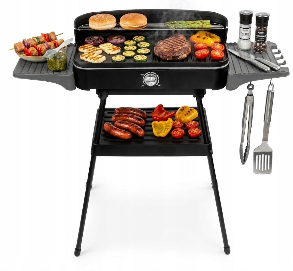 ELECTRIC RACK GRILL BEAUTIFUL FOR BALCONY GARDEN TERRACE XL LARGE REMOVABLE Packaging status original