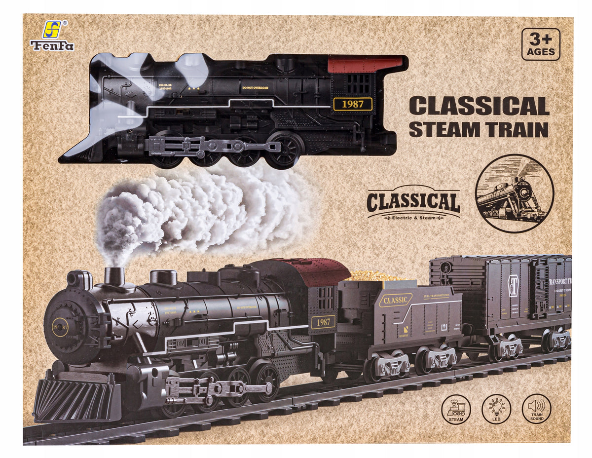 ELECTRIC RAILWAY Train STEAM LOCOMOTIVE SMOKING Clothes COUPLE Wagons Brand Fenfa