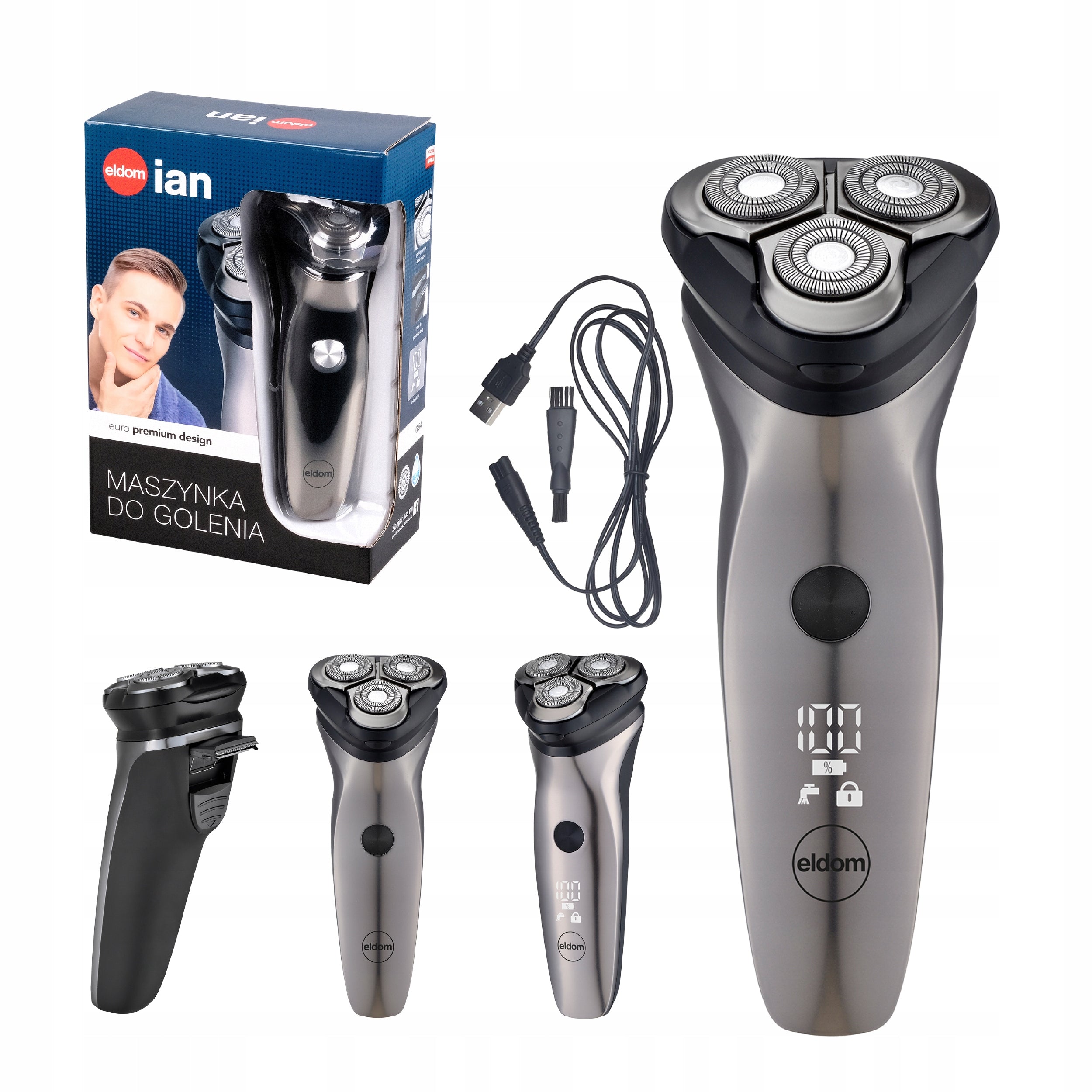 ELECTRIC RAZOR BEARD SHAVER TRIMMER G54 USB