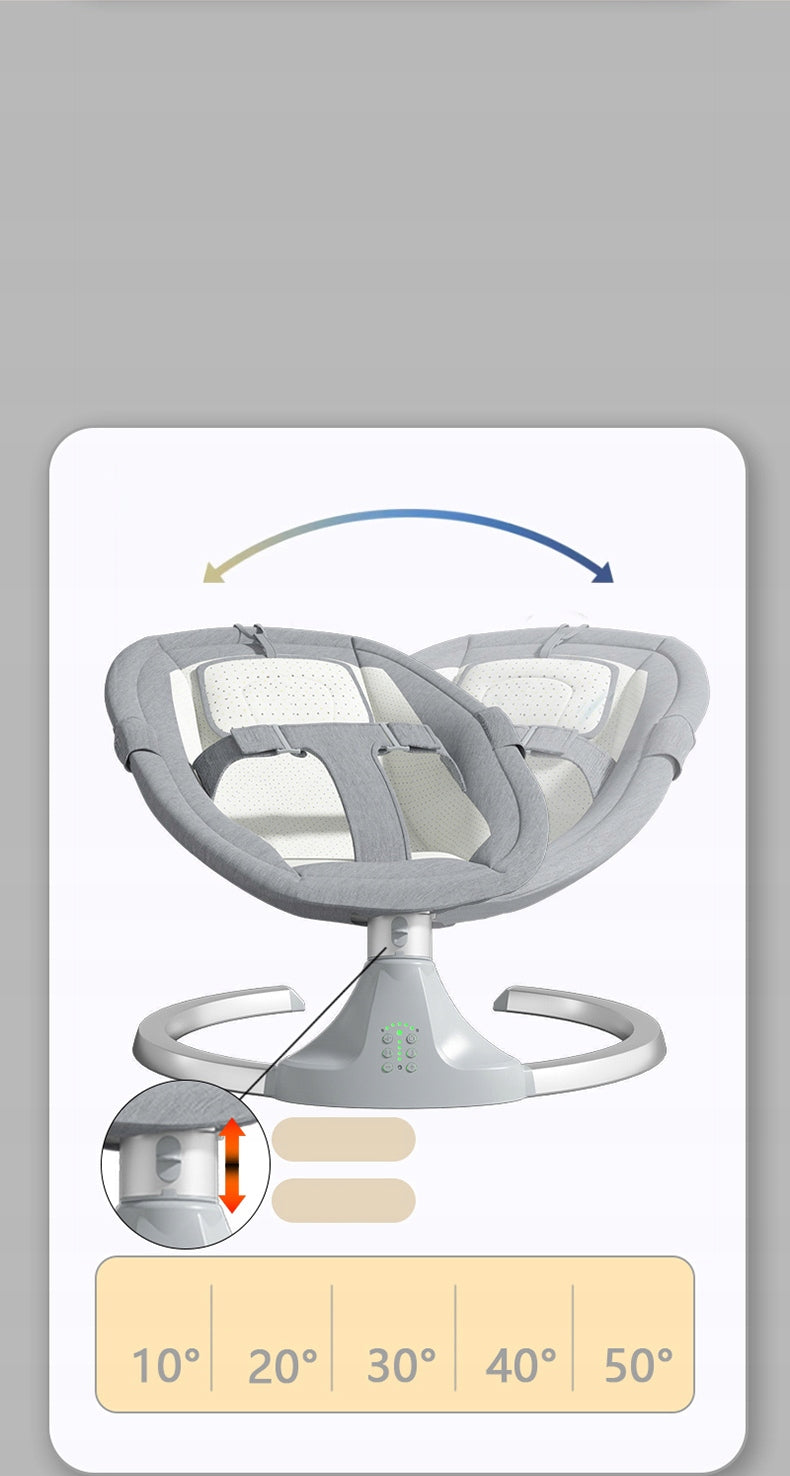 ELECTRIC ROCKER CRADLE SWING FOR BABIES ROCKING CHAIR WITH REMOTE CONTROL Manufacturer code M6GREY