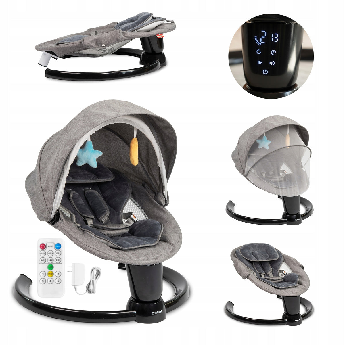 ELECTRIC ROCKER DROM BLACK KIDNORT - TOUCH PANEL