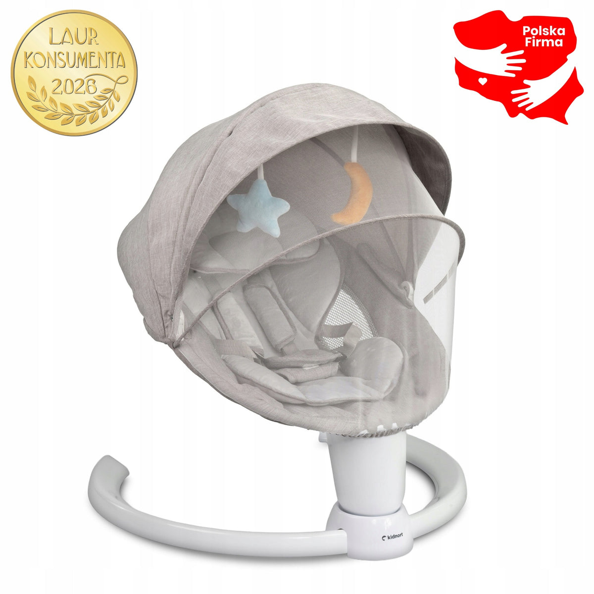 ELECTRIC ROCKER DROMA GREY KIDNORT - TOUCH PANEL Manufacturer code DK-131147