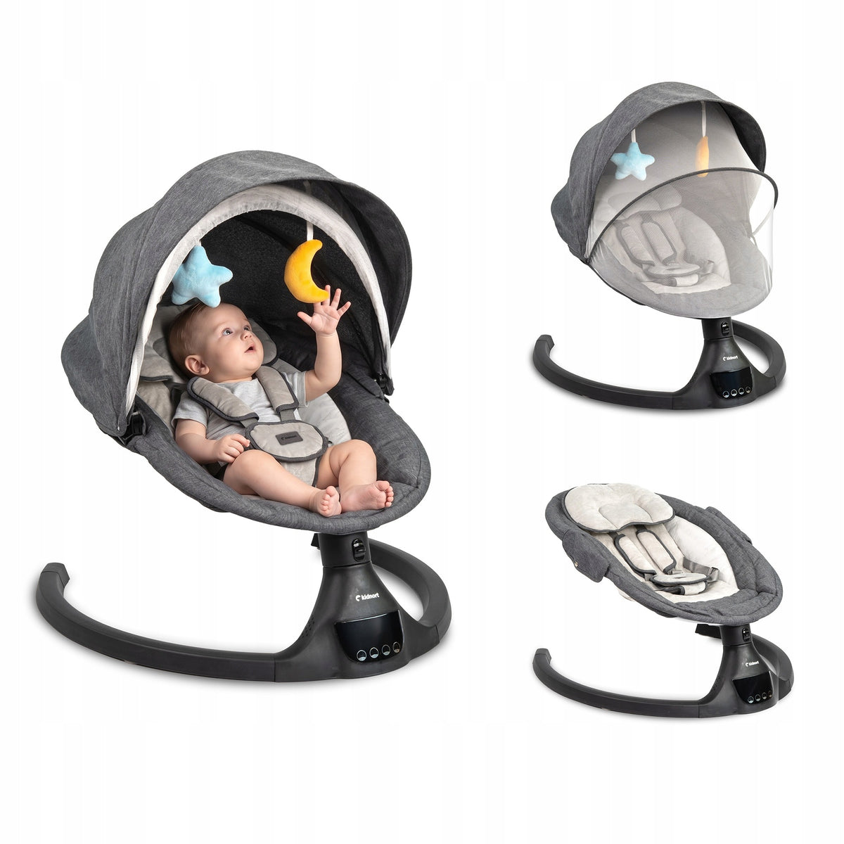 ELECTRIC ROCKER Svaie GREY KIDNORT - BLUETOOTH REMOTE CONTROL